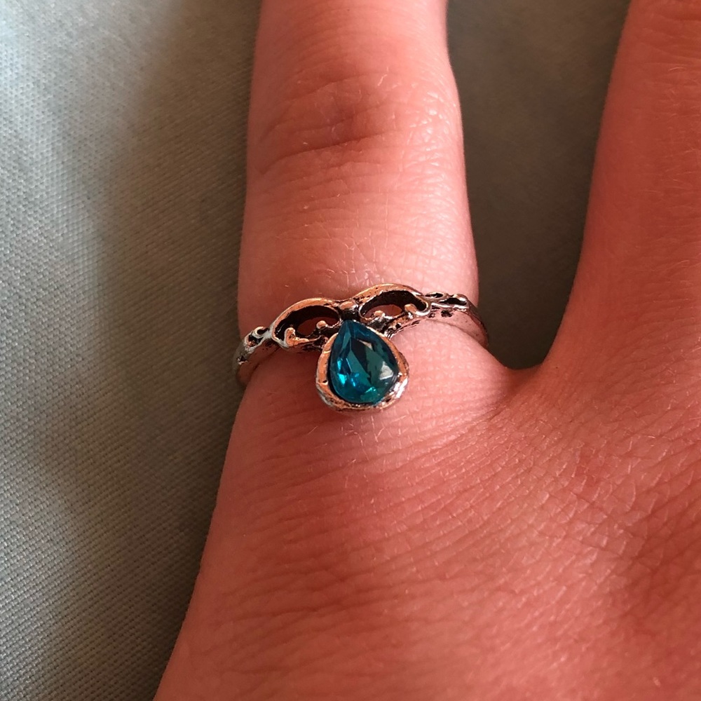 Infinity Blue Stone Ring